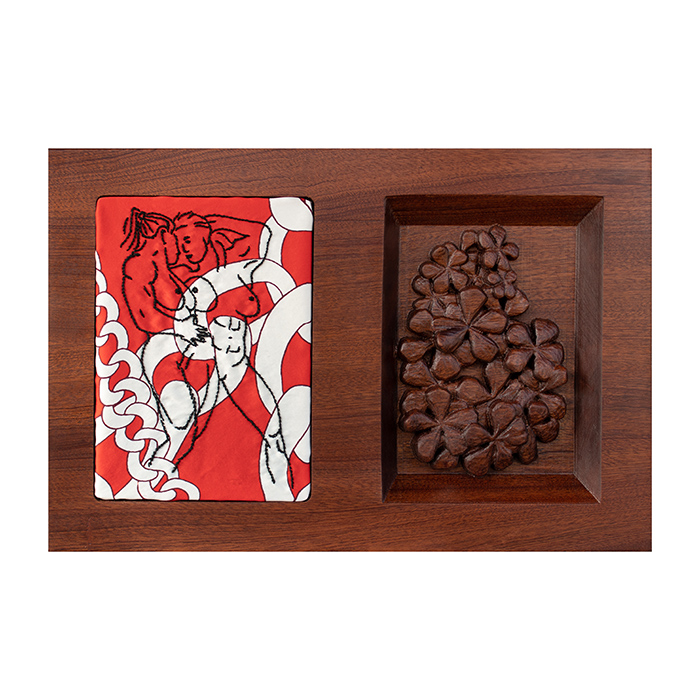 Two Women with Flowers